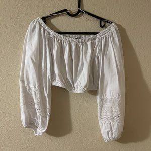 White Crop Top